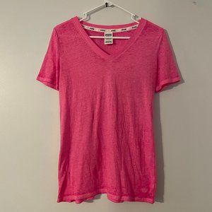 PINK Victoria's Secret V-Neck T-shirt small *204
